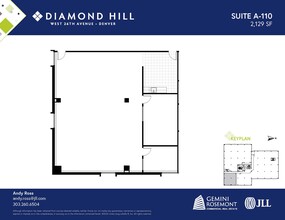 2490 W 26th Ave, Denver, CO à louer Plan d’étage- Image 1 de 2