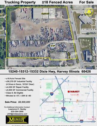 More details for 15240 Dixie Hwy, Harvey, IL - Land for Sale