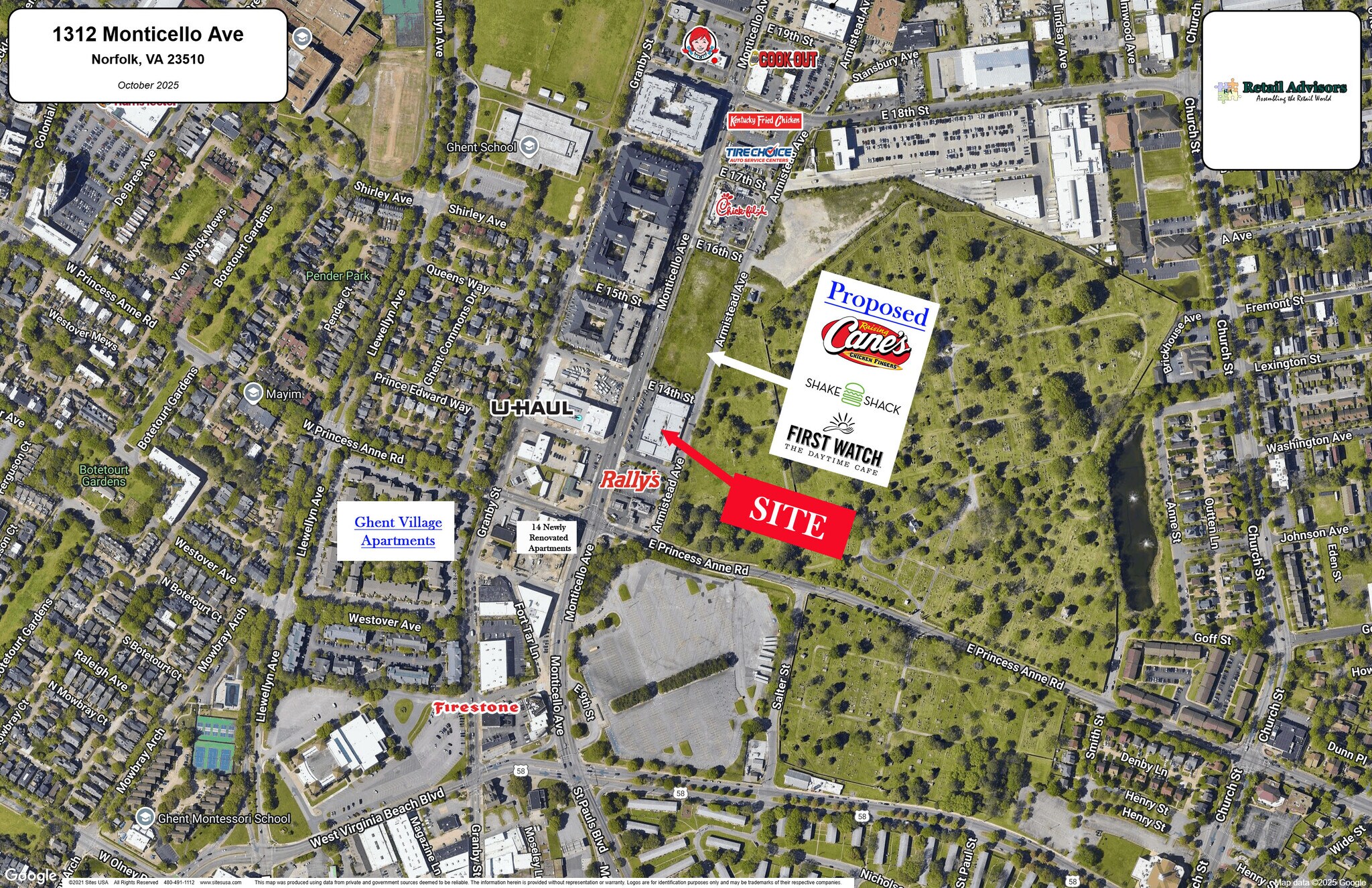 1300-1312 Monticello Ave, Norfolk, VA for lease Building Photo- Image 1 of 5