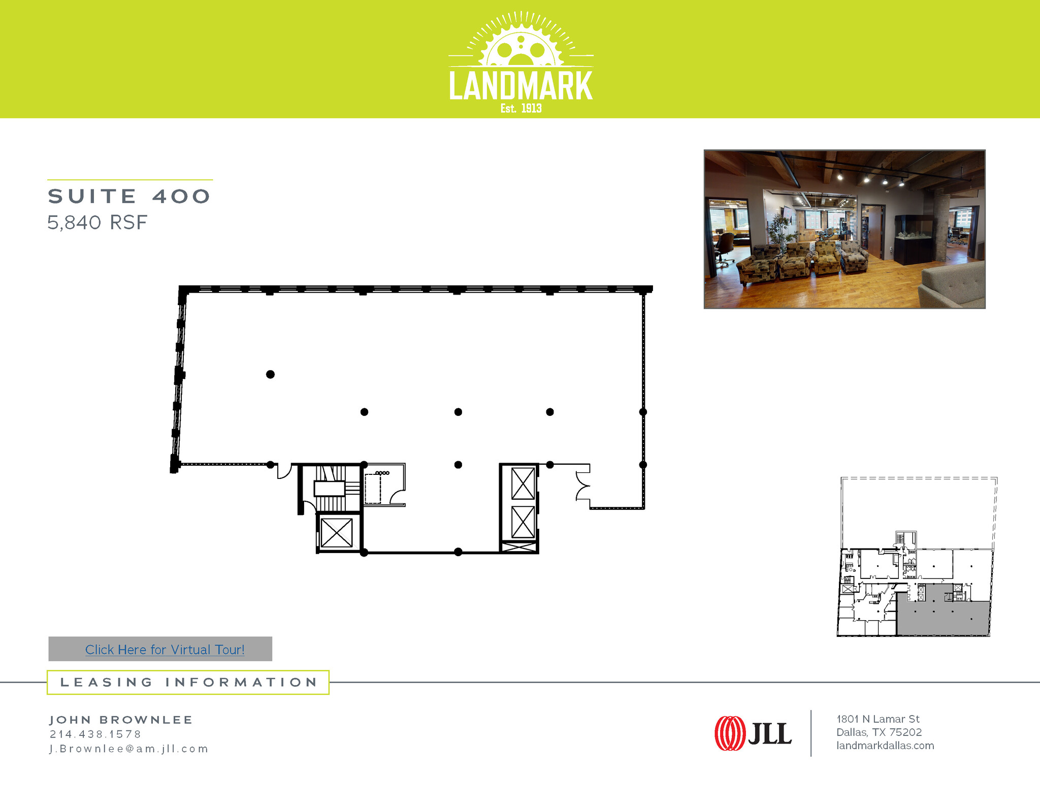 1801 N Lamar St, Dallas, TX à louer Plan d  tage- Image 1 de 5