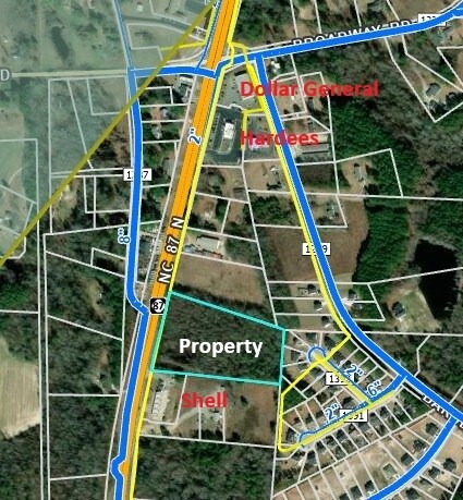 NC 87 N, Sanford, NC à vendre - Plan cadastral - Image 2 de 3