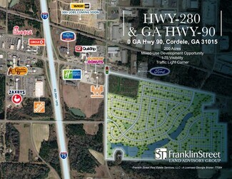 Plus de détails pour US Hwy 280 & GA Hwy 90, Cordele, GA - Terrain à vendre