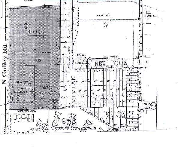 3001 S Gulley Rd, Dearborn, MI for lease - Plat Map - Image 3 of 5