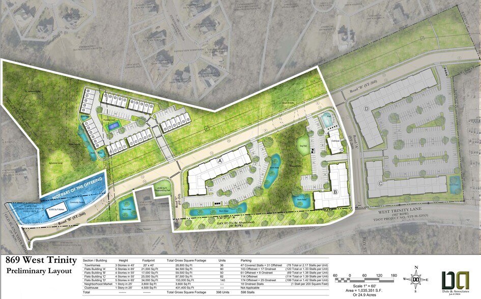 869 W Trinity Ln, Nashville, TN à vendre - Plan de site - Image 1 de 5