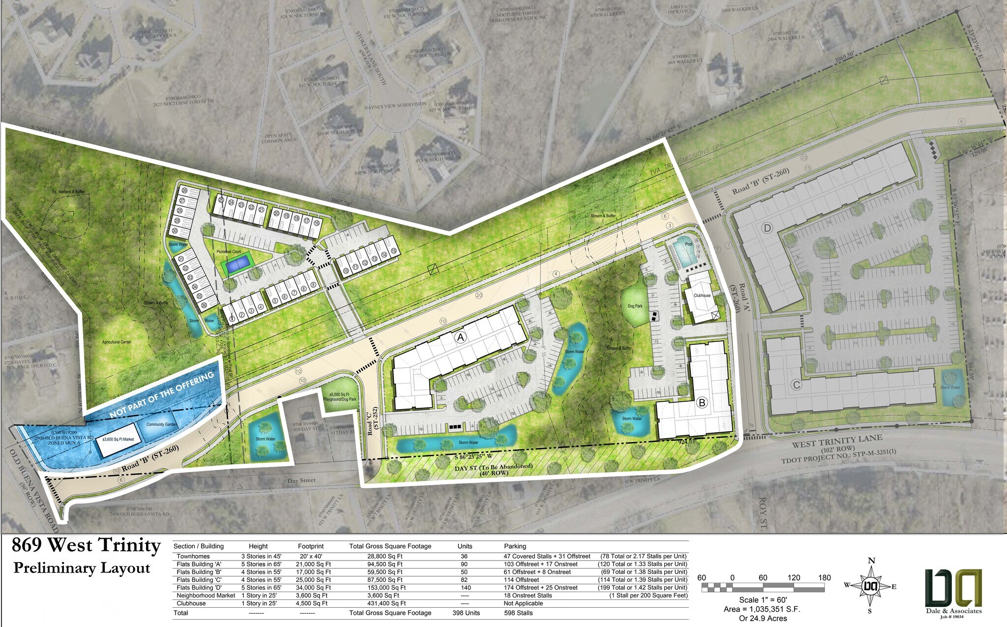 869 W Trinity Ln, Nashville, TN à vendre Plan de site- Image 1 de 6