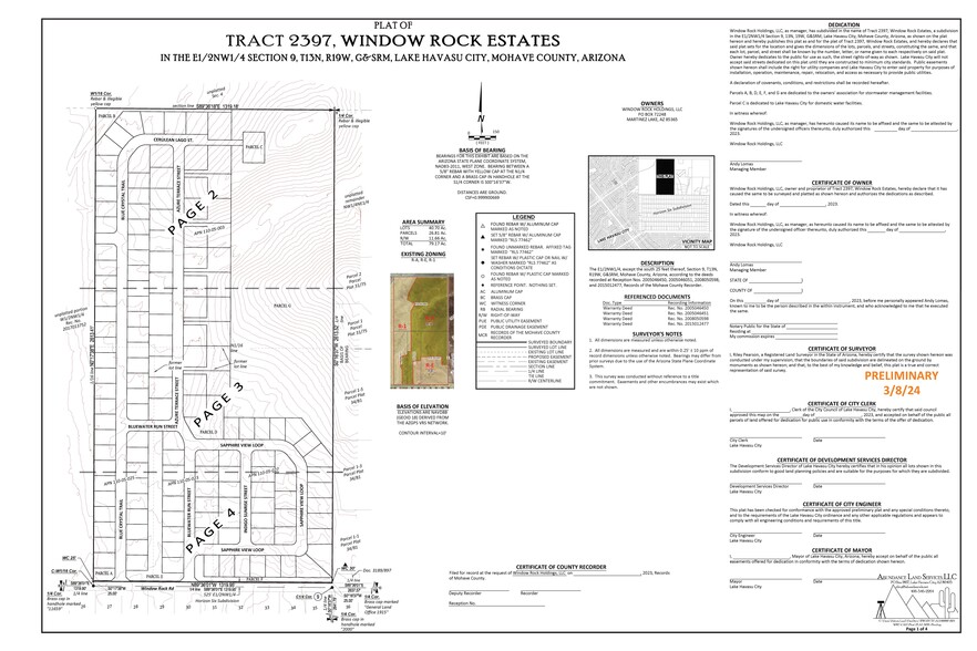 Window Rock Rd, Lake Havasu City, AZ à vendre - Plan de site - Image 3 de 6