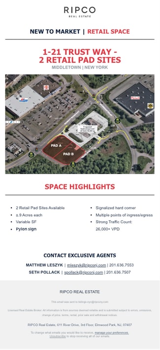 More details for 1-21 Trust Way, Middletown, NY - Retail for Lease