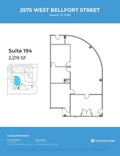 2575 W Bellfort St, Houston, TX à louer Plan d’étage- Image 1 de 1