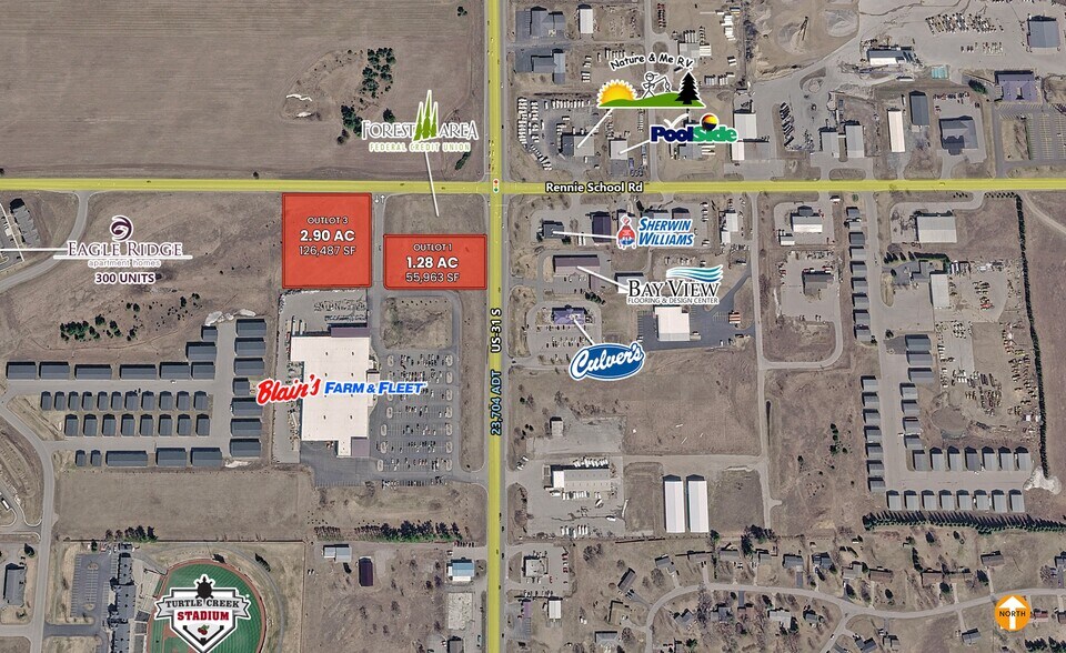 210 N US Highway 31 S, Traverse City, MI à vendre - Aérien - Image 1 de 2