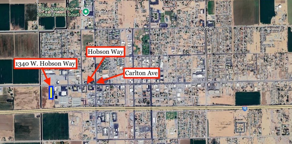 1340 W Hobsonway, Blythe, CA for sale - Building Photo - Image 2 of 3