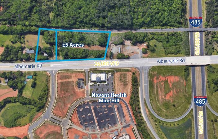 12330 & 12400 Albemarle Rd, Charlotte, NC à vendre - Aérien - Image 2 de 3