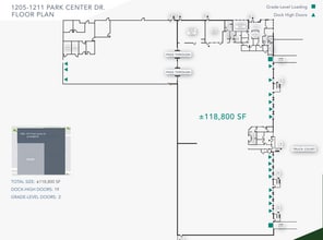 1201 Park Center Dr, Vista, CA for lease Floor Plan- Image 1 of 2
