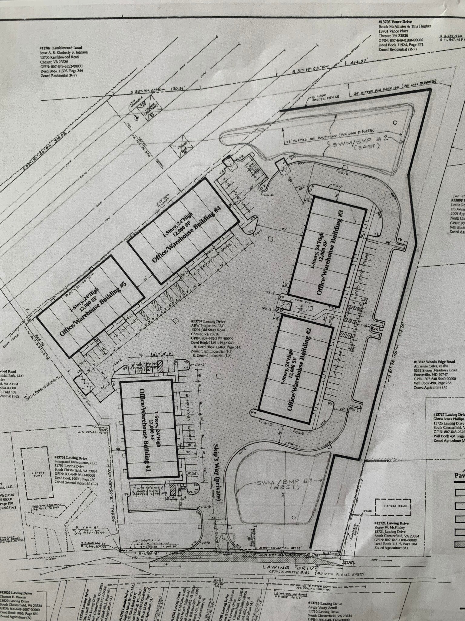 13707 Lawing Dr, Chester, VA for sale Site Plan- Image 1 of 5