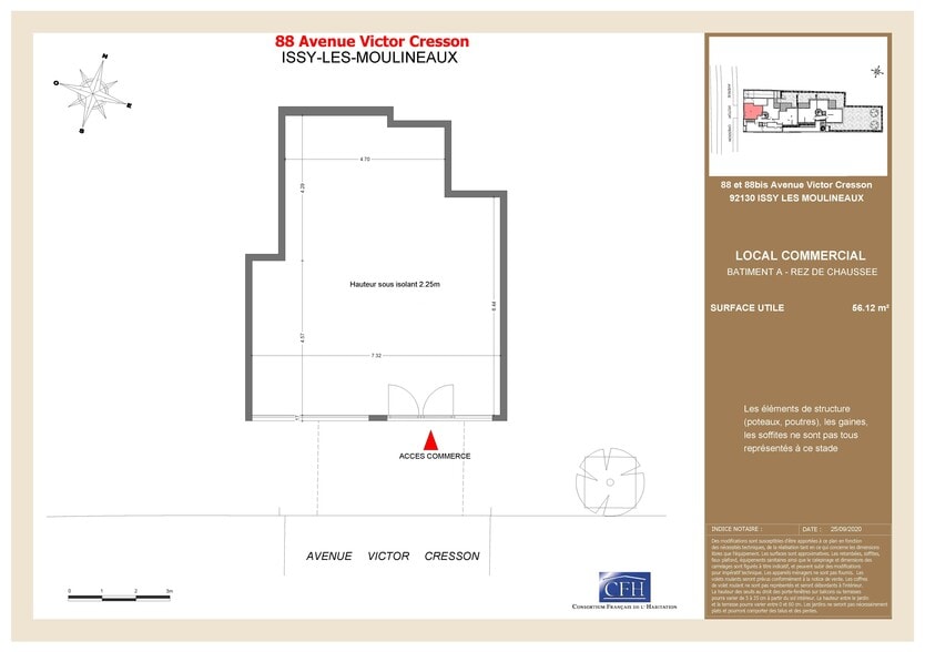 88 Avenue Victor Cresson, Issy-les-Moulineaux à louer - Plan d’étage - Image 2 de 4