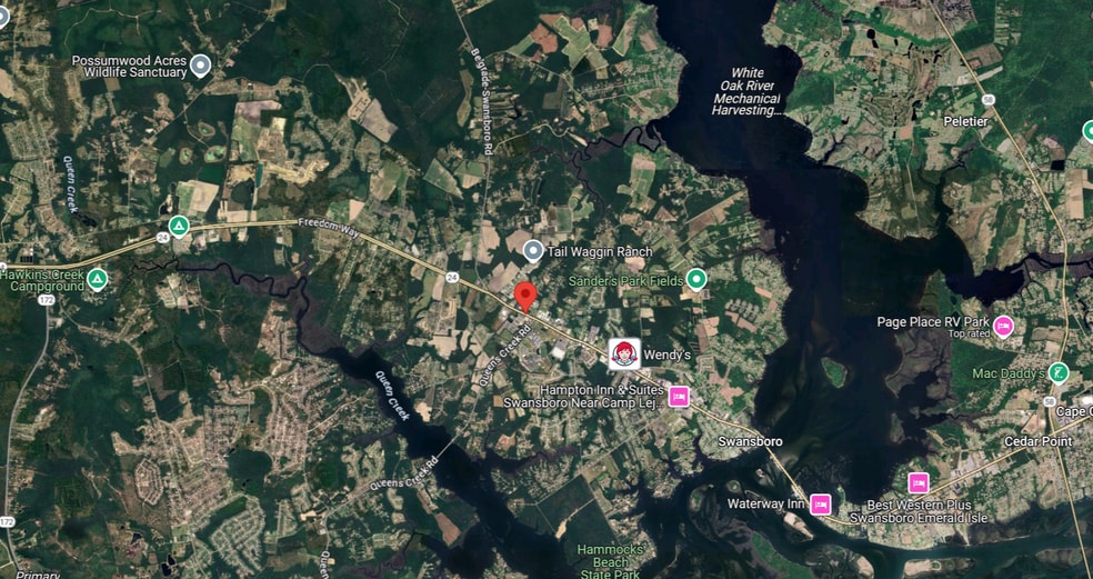 101 Leslie Ln, Swansboro, NC for sale - Aerial - Image 2 of 3