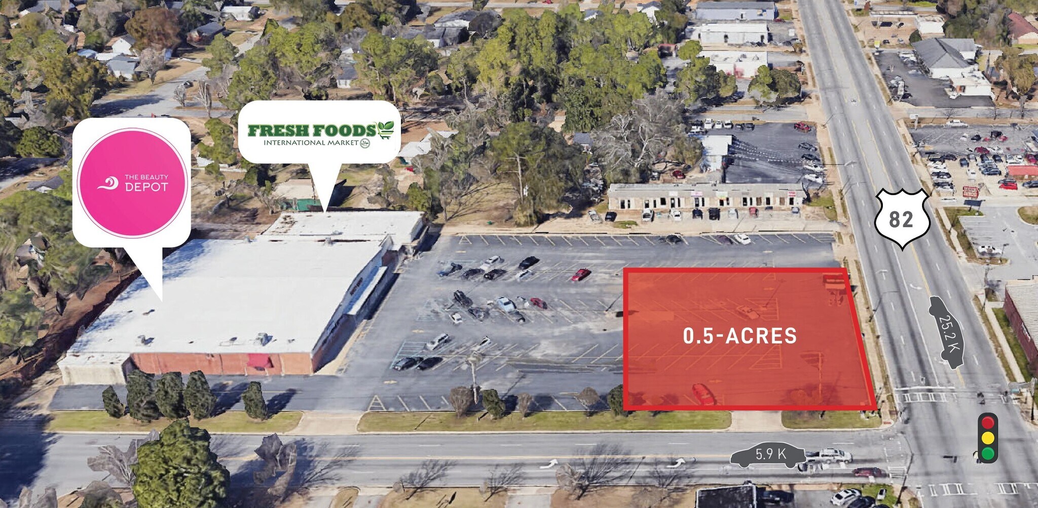 1001 N Slappey Blvd, Albany, GA for lease Aerial- Image 1 of 5