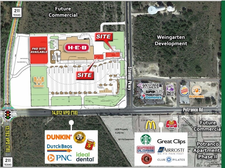 Hwy 211 & Potranco, San Antonio, TX for lease - Site Plan - Image 2 of 3