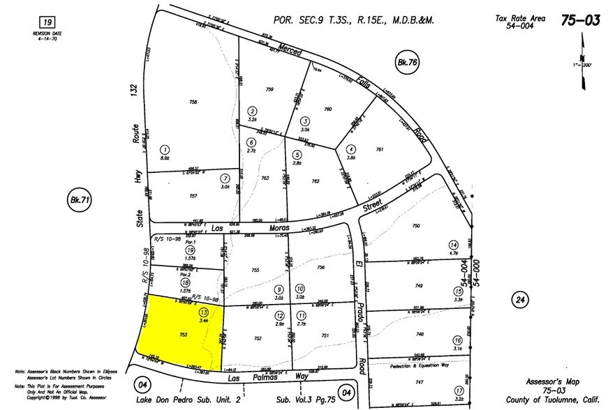 14370 Las Palmas Way, La Grange, CA à vendre - Plan cadastral - Image 2 de 2