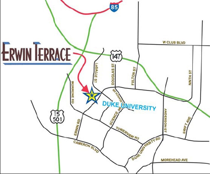 2816 Erwin Rd, Durham, NC for lease - Plat Map - Image 2 of 11
