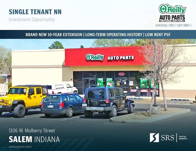 Plus de détails pour 1106 W Mulberry, Salem, IN - Commerce de détail à vendre