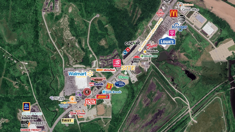 1108 Eads Pkwy, Lawrenceburg, IN à louer - Aérien - Image 3 de 3