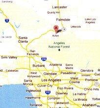 2211 Sierra Hwy, Acton, CA - Aerial map view