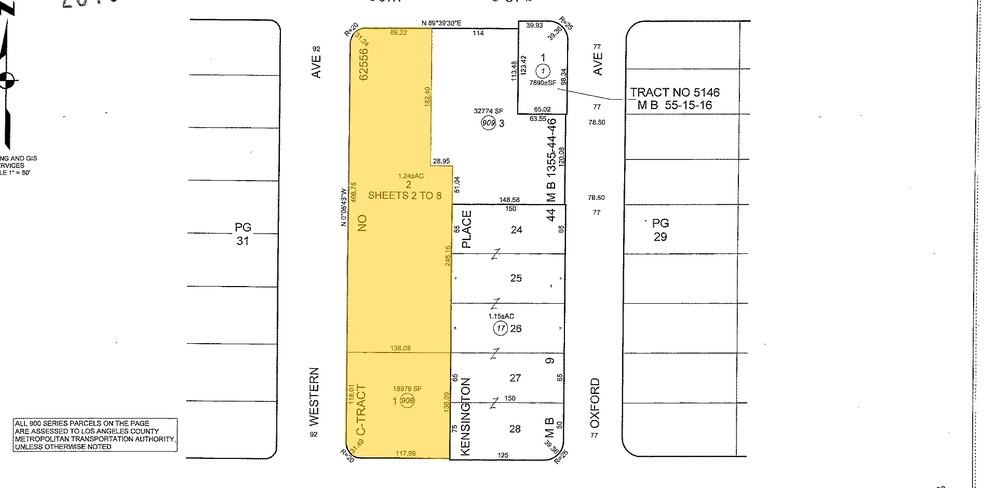 3785 Wilshire Blvd, Los Angeles, CA for lease - Plat Map - Image 2 of 6