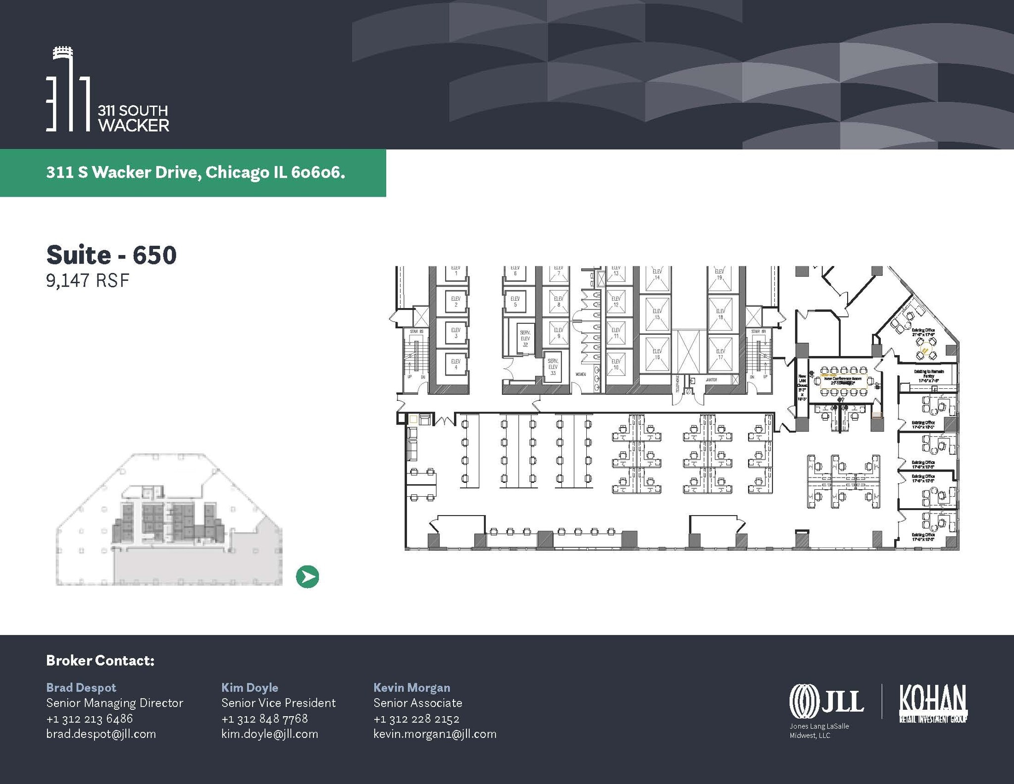311 S Wacker Dr, Chicago, IL à louer Plan d’étage- Image 1 de 1
