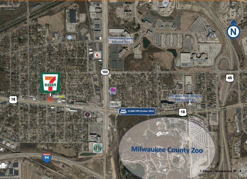 11216 W Bluemound Rd, Wauwatosa, WI à louer - Aérien - Image 2 de 9