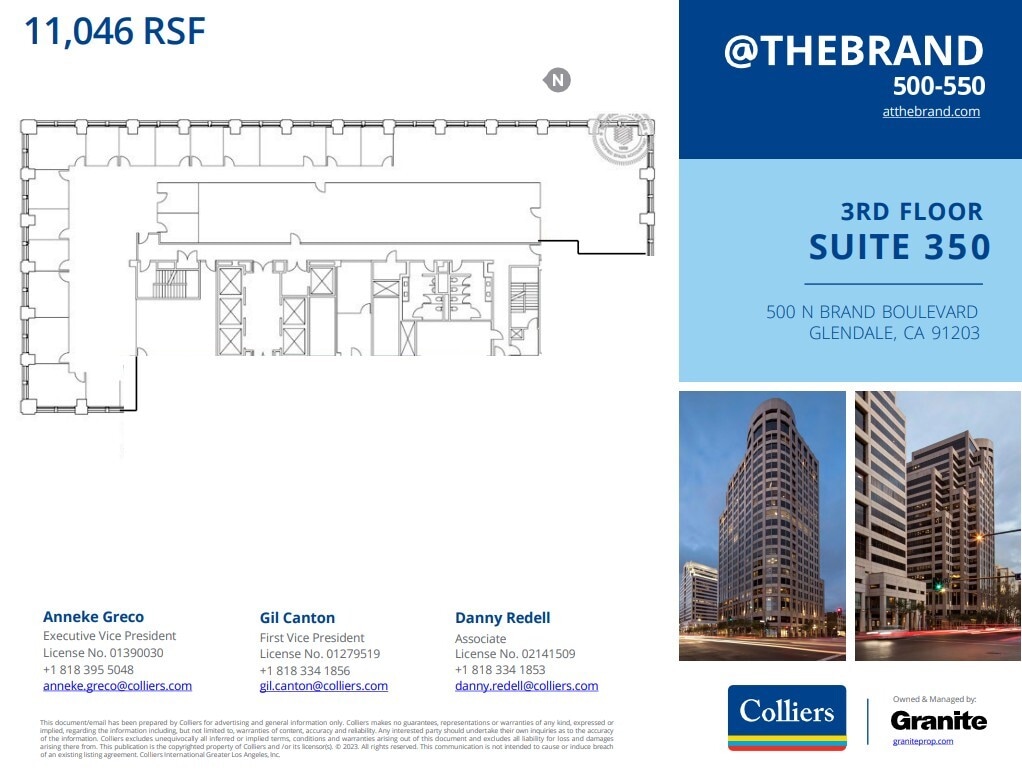 500-550 N Brand Blvd, Glendale, CA for lease Floor Plan- Image 1 of 1