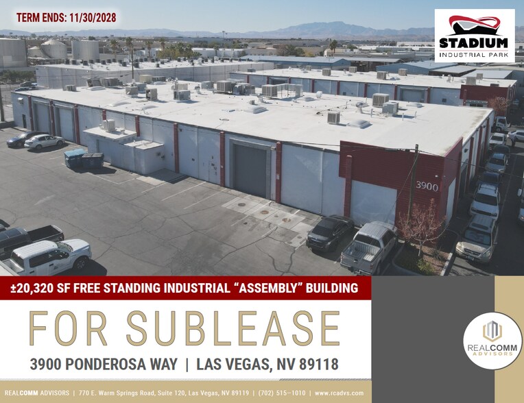 3900 W Ponderosa Way, Las Vegas, NV for lease - Building Photo - Image 1 of 5