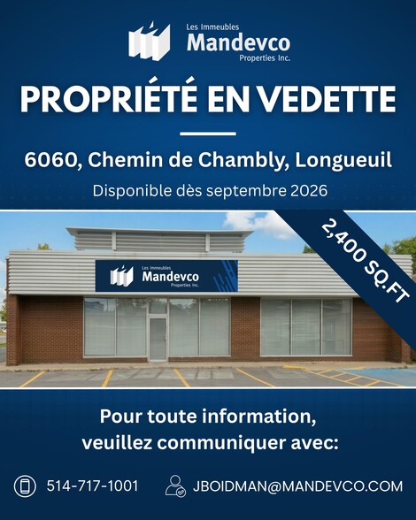 6060 Ch de Chambly, Saint-hubert, QC for lease - Primary Photo - Image 1 of 1