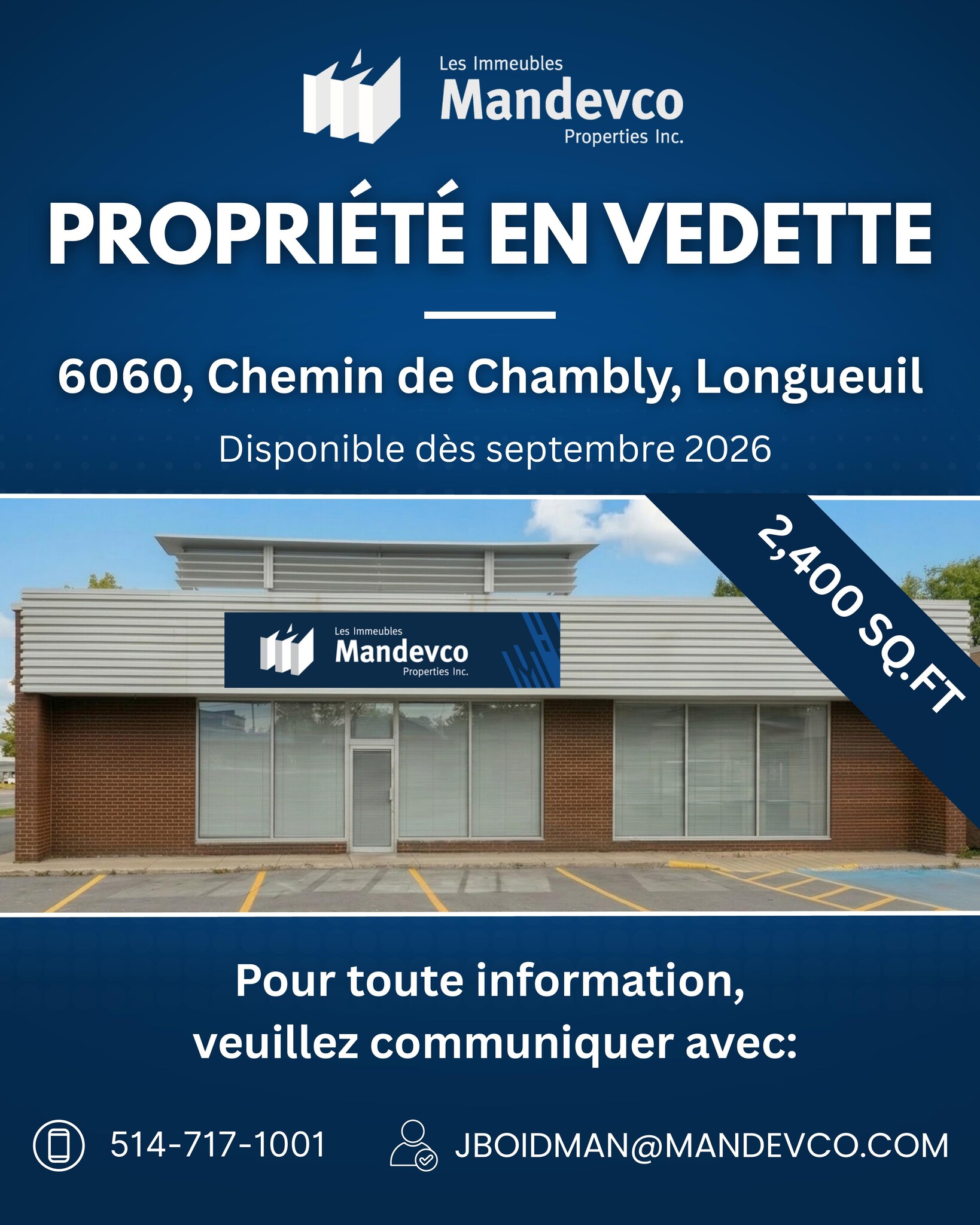 6060 Ch de Chambly, Saint-hubert, QC for lease Primary Photo- Image 1 of 2