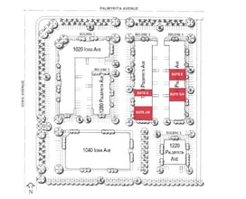 1020 Iowa Ave, Riverside, CA à louer Plan de site- Image 1 de 1