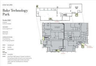 9 Parker, Irvine, CA for lease Floor Plan- Image 1 of 1