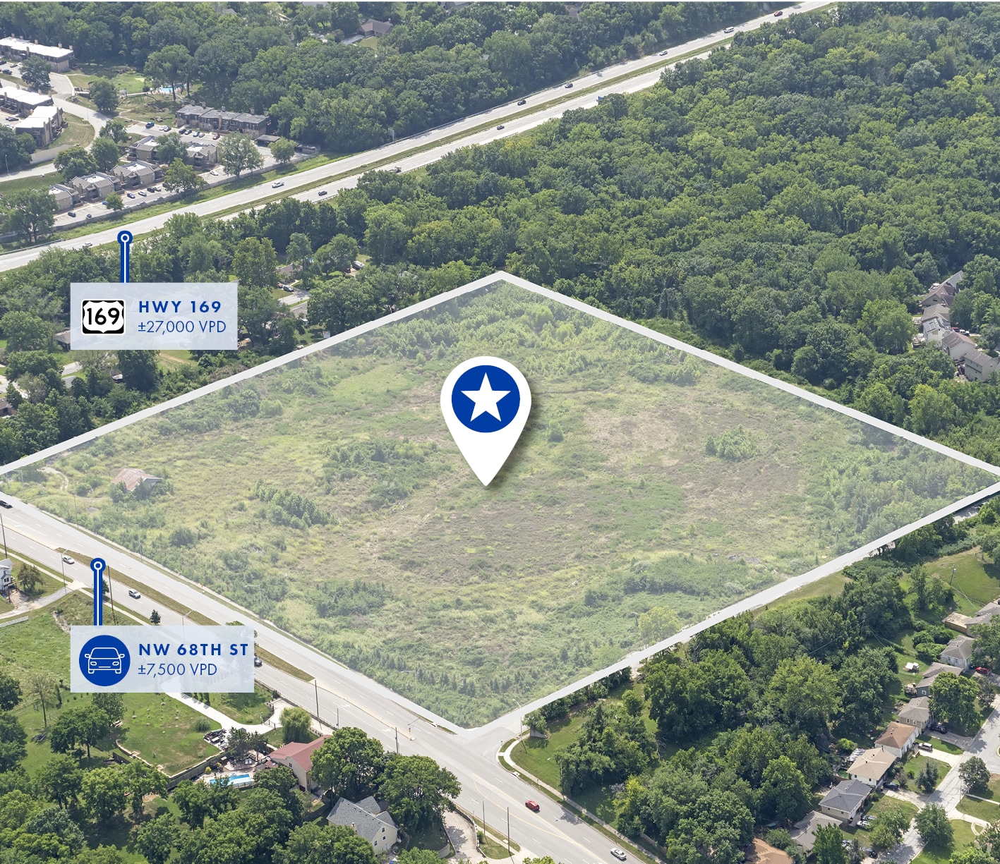 6717 N Holly St, Kansas City, MO for sale Aerial- Image 1 of 4