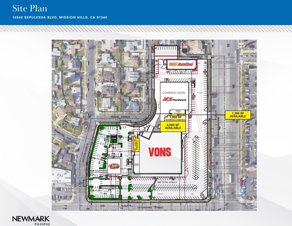 10311-10359 Sepulveda Blvd, Mission Hills, CA for lease Site Plan- Image 1 of 1