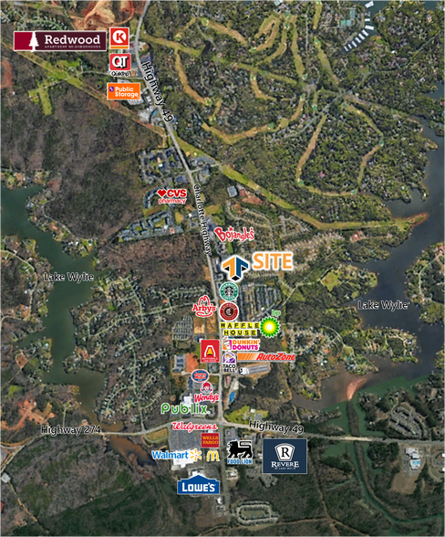 1308 Village Harbor Dr, Clover, SC for lease - Aerial - Image 3 of 3
