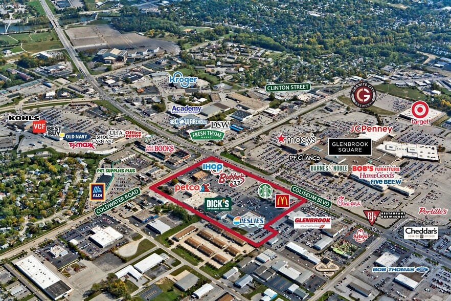 309 E Coliseum Blvd, Fort Wayne, IN for lease - Aerial - Image 3 of 9