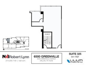 6500 Greenville Ave, Dallas, TX à louer Plan d’étage- Image 1 de 2