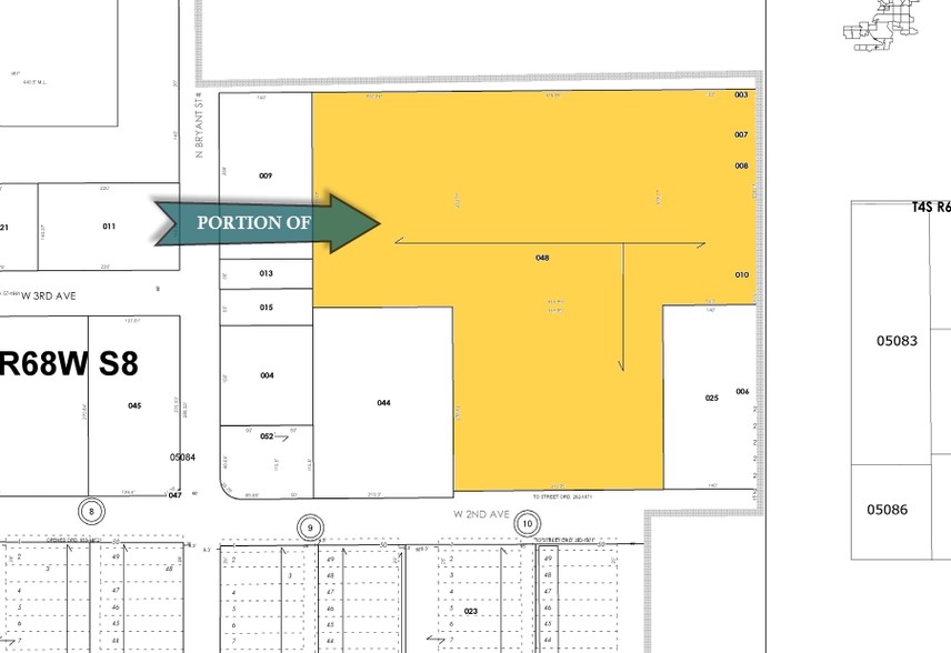 2500 W 4th Ave, Denver, CO for lease - Plat Map - Image 3 of 6