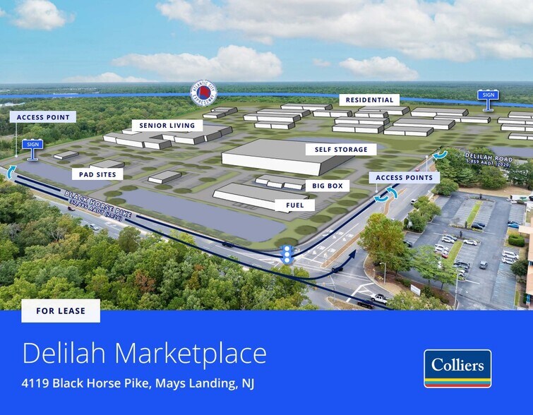 4119 Black Horse Pike, Mays Landing, NJ à vendre - Photo du bâtiment - Image 1 de 11