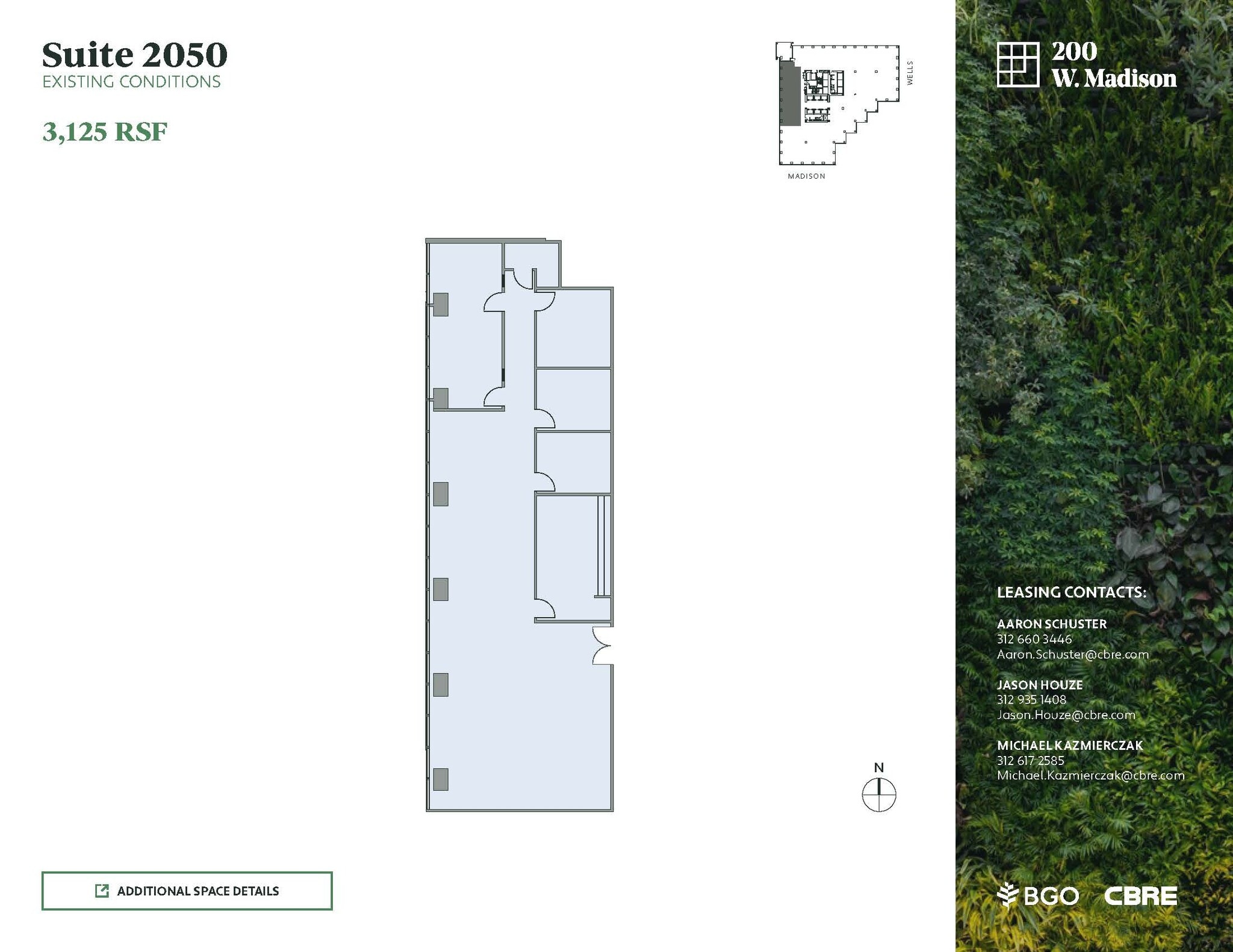 200 W Madison St, Chicago, IL à louer Plan d’étage- Image 1 de 1