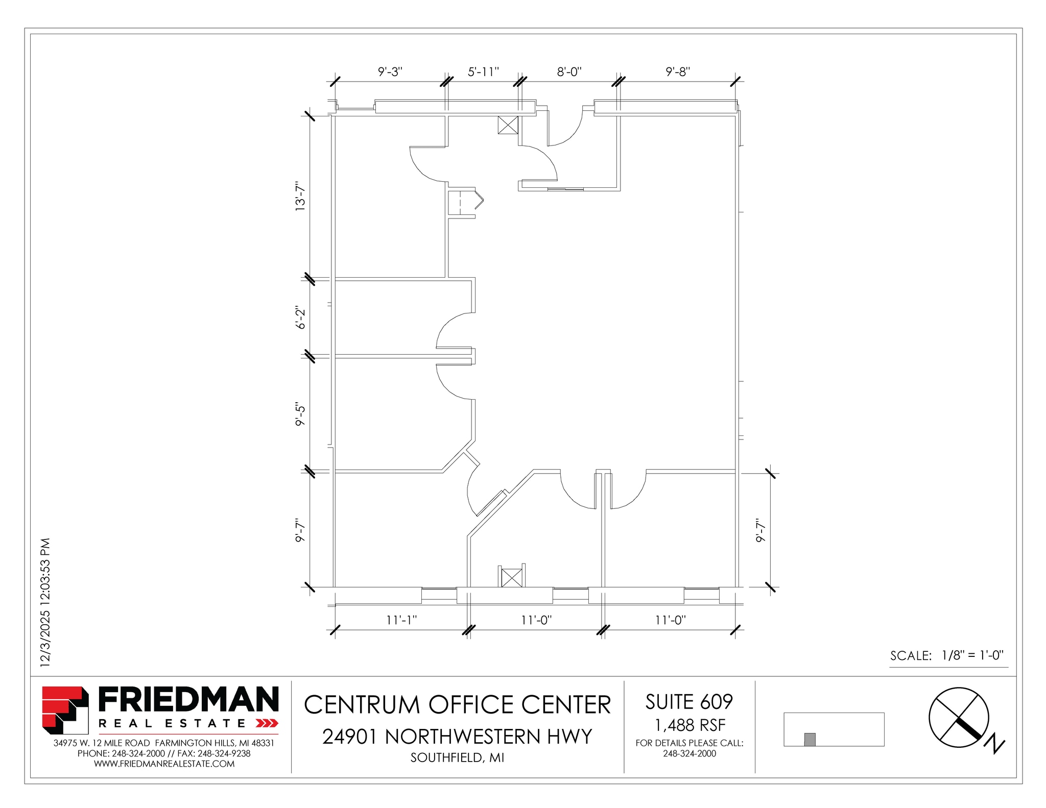 24901 Northwestern Hwy, Southfield, MI à louer Plan d’étage- Image 1 de 1