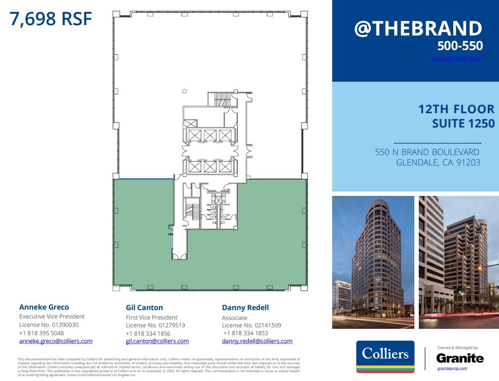 500-550 N Brand Blvd, Glendale, CA for lease Floor Plan- Image 1 of 1