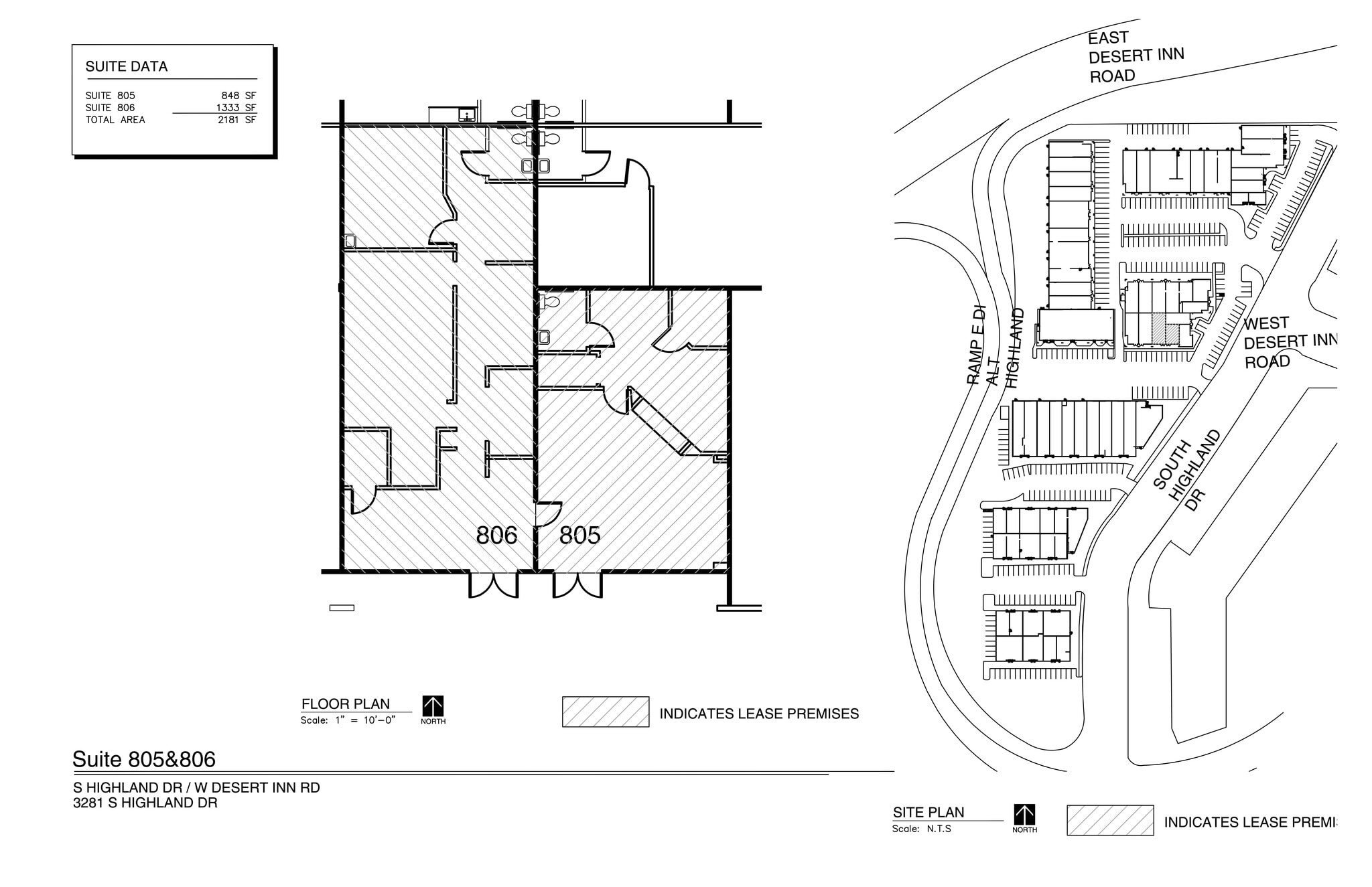 3281 Highland Dr, Las Vegas, NV for lease Site Plan- Image 1 of 1
