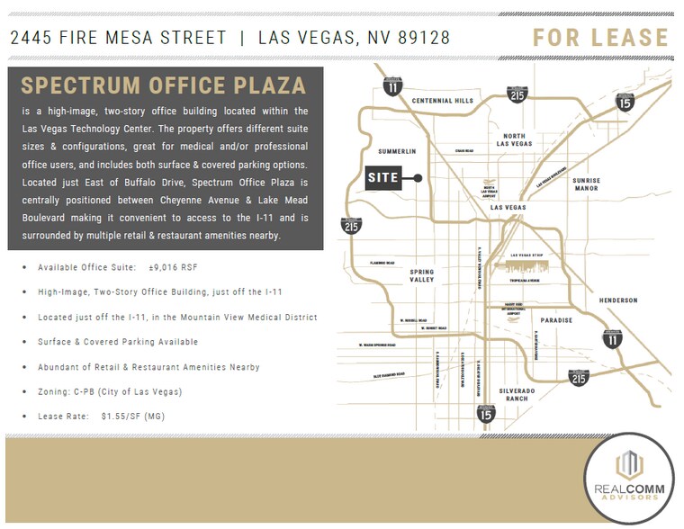 2445 Fire Mesa St, Las Vegas, NV à louer - Photo du bâtiment - Image 2 de 5