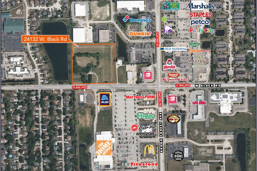 24132 W Black Rd, Shorewood, IL for sale - Aerial - Image 2 of 8