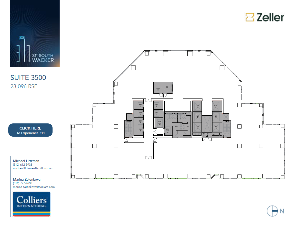 311 S Wacker Dr, Chicago, IL for lease Floor Plan- Image 1 of 3