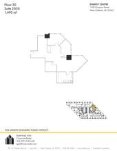 1100 Poydras St, New Orleans, LA for lease Site Plan- Image 1 of 1